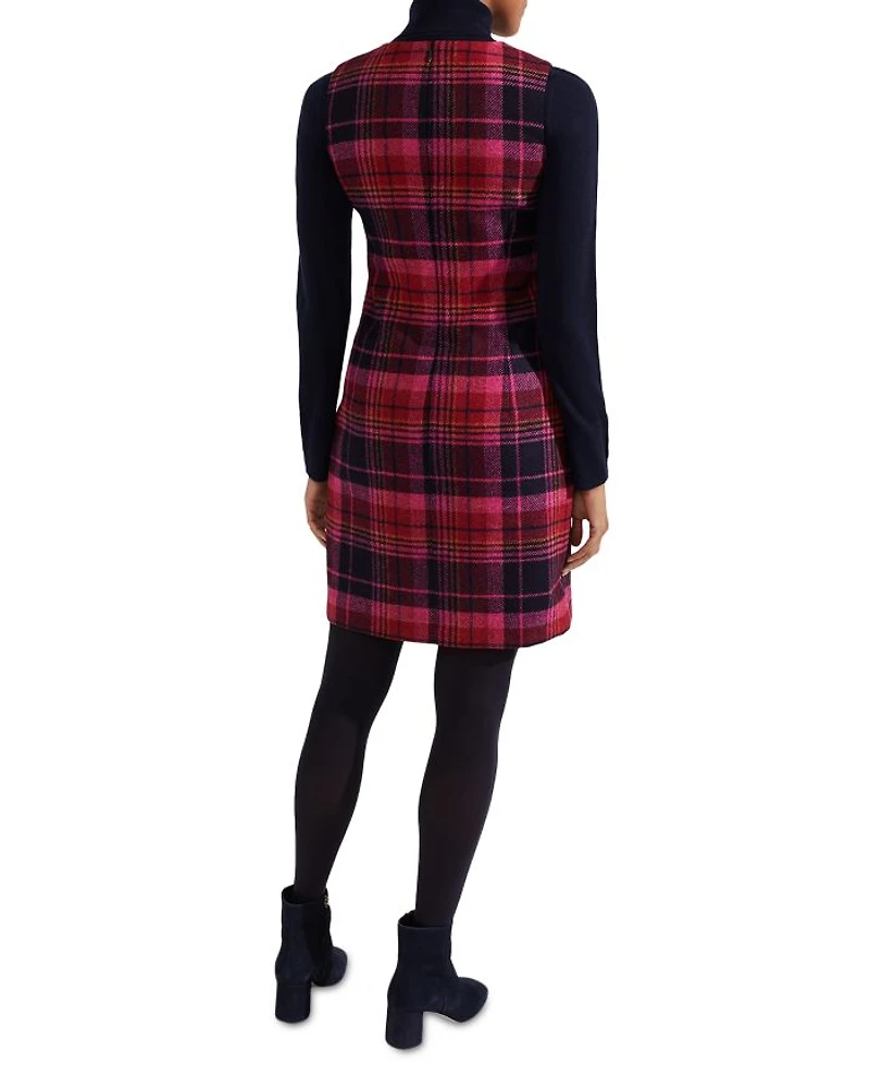 Sariah Plaid Wool Dress