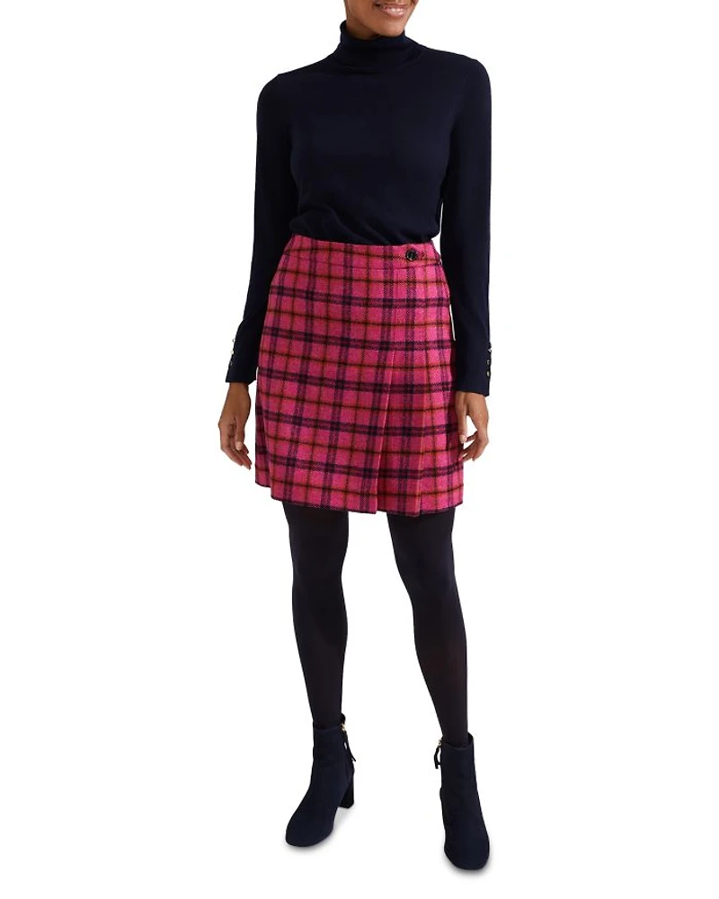 Leah Wool Pleated Skirt