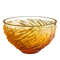 Lalique Fourrure Bowl, Amber