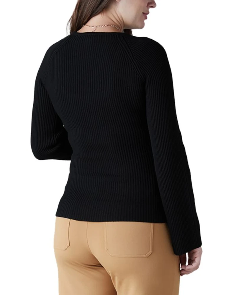 Ribbed Maternity Sweater
