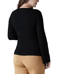 Ribbed Maternity Sweater