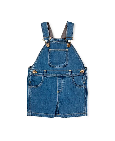 Dotty Dungarees Unisex Classic Stonewash Denim Overalls Shorts