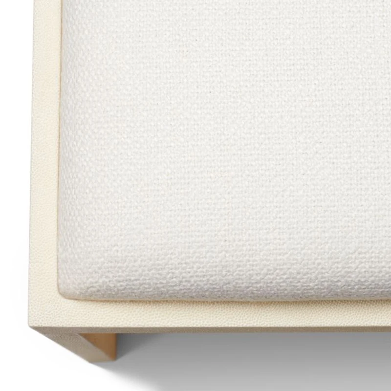 Shagreen Embossed Vanity Table & Stool Set