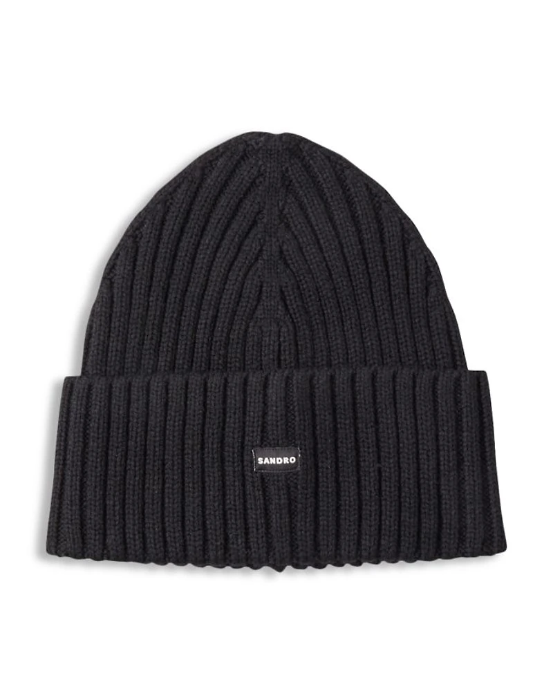 Ribbed Knit Cuffed Beanie