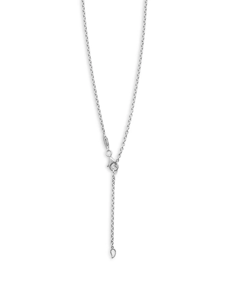 18K Yellow Gold & Sterling Silver Luna Pearl Pendant Necklace, 16-18"