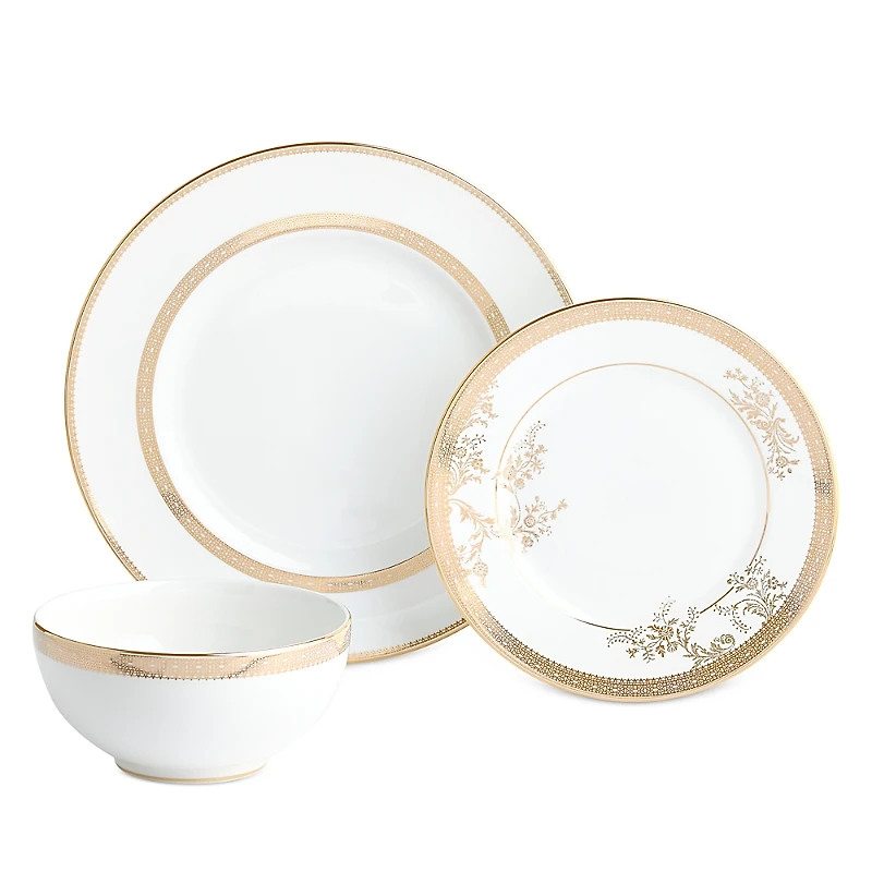 Wedgwood Vera Wang Lace Gold Piece Dinnerware Set