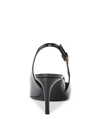 Women's Glossy Pointed Toe Slingback Pumps