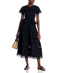 Camila Tiered Lace Midi Skirt