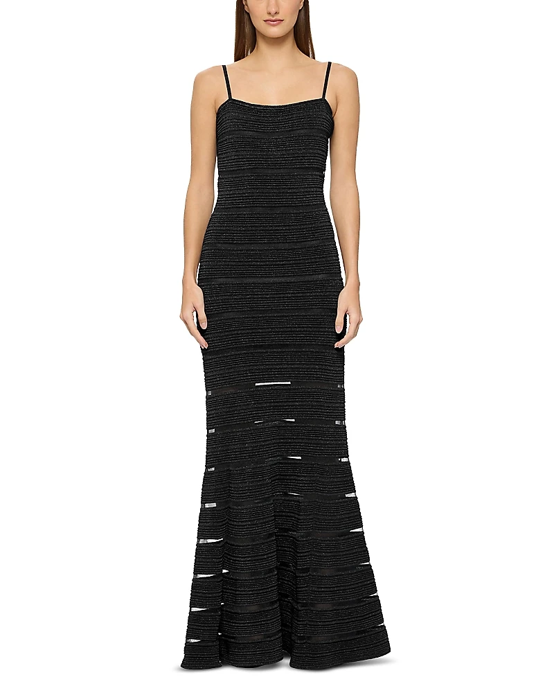 Herve Leger Sleeveless Stitched Bandage Gown