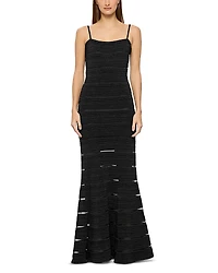 Herve Leger Sleeveless Stitched Bandage Gown