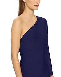One Shoulder Bandage Mini Dress