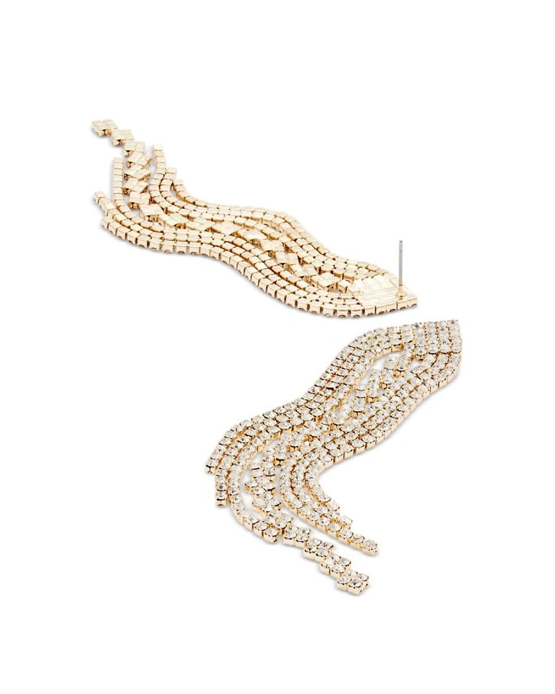 Crystal Tassel Earrings - Exclusive