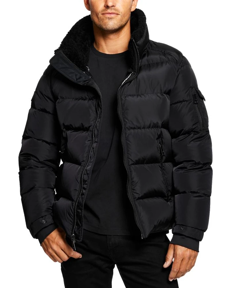 Frontier Quilted Hooded Zip Front Jacket
