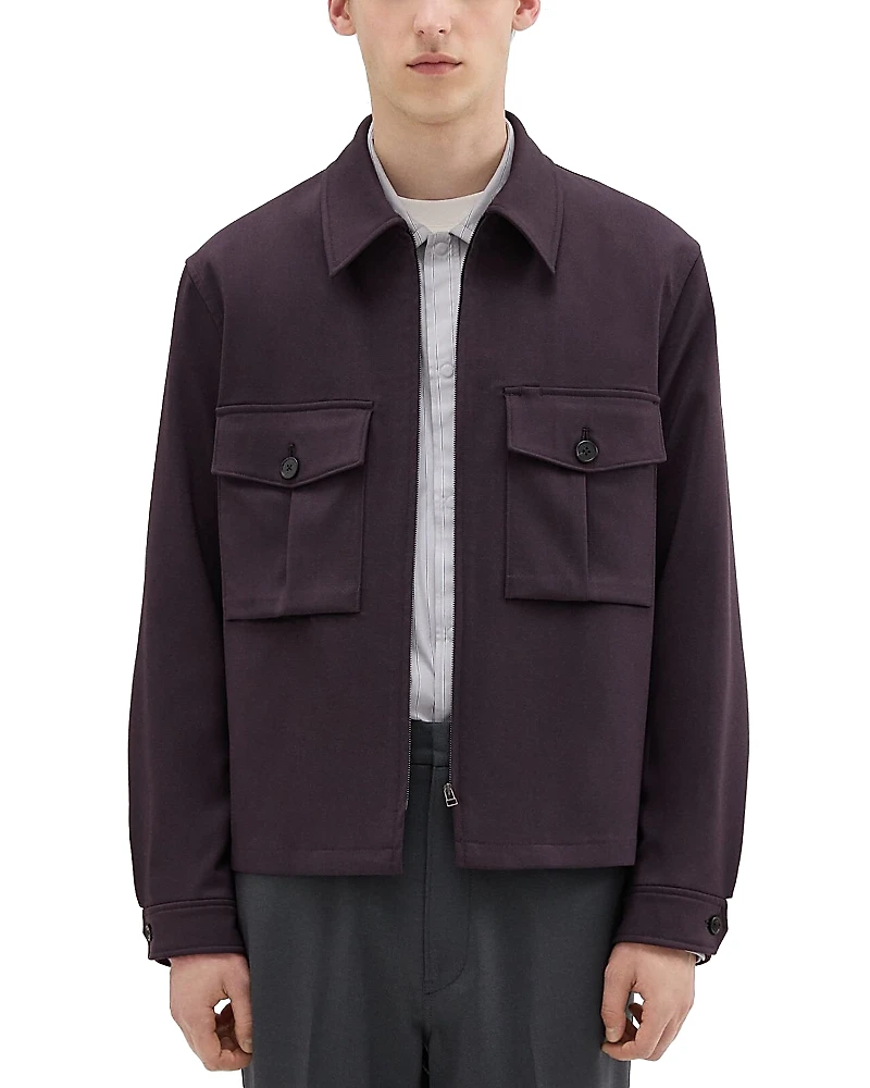Theory Project Wool Gabardine Shirt Jacket