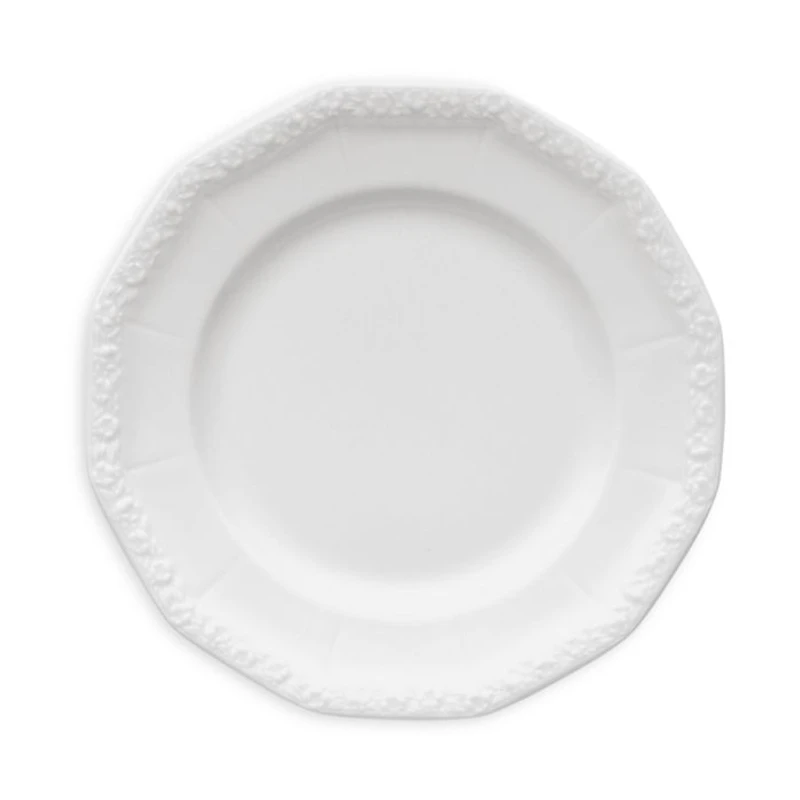 Maria White Salad Dessert Plate