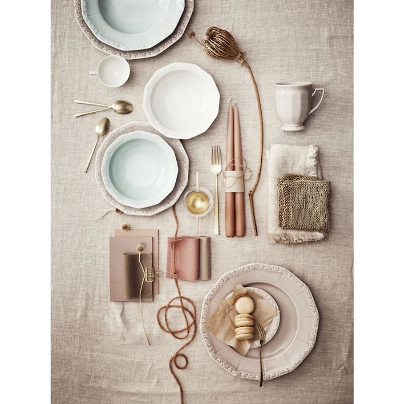 Maria White Salad Dessert Plate