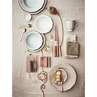 Maria White Salad Dessert Plate