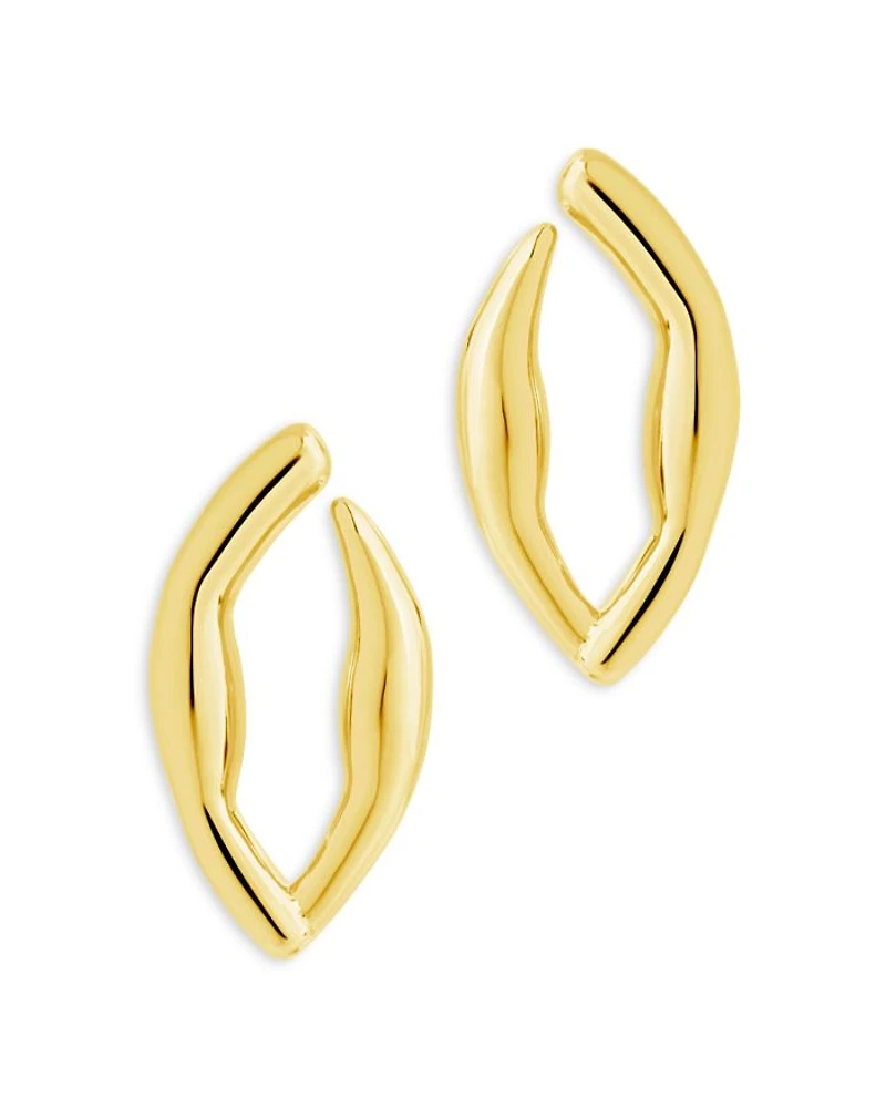 Sharee Stud Earrings in 14K Gold Plated