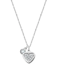 Children's Sterling Silver Oh So Loved Birthstone Girls' 12-14" Necklace