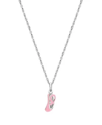 Girls' Sterling Silver Little Ballerina 13-14" Necklace - Little Kid, Big Kid