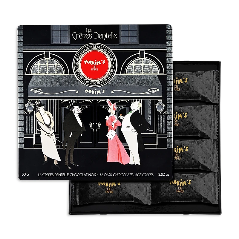 Maxim's De Paris Dark Chocolate Lace Crepes Tin