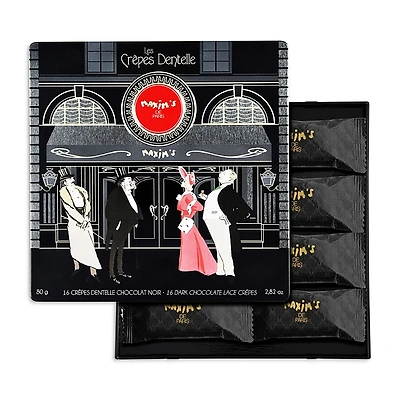 Maxim's De Paris Dark Chocolate Lace Crepes Tin
