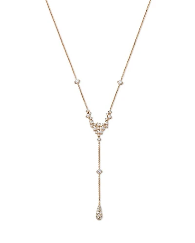 Diamond Scatter Lariat Necklace in 14K Yellow Gold, 1.0 tcw