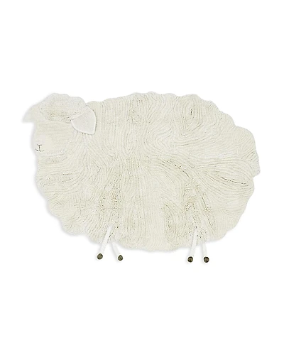 Lorena Canals Woolable Kids Pink Nose Sheep Novelty Washable Area Rug, 4' x 5'7