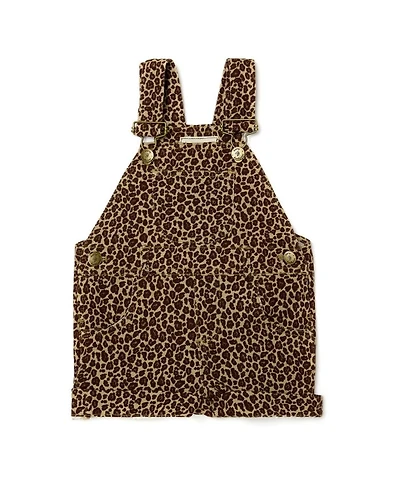 Unisex Leopard Print Overall Shorts - Baby, Little Kid, Big Kid