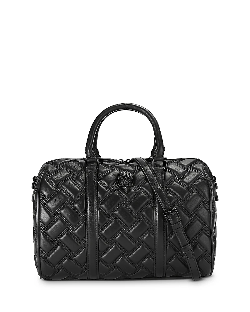 Kurt Geiger London Kensington Boston Drench Quilted Leather Bowling Bag
