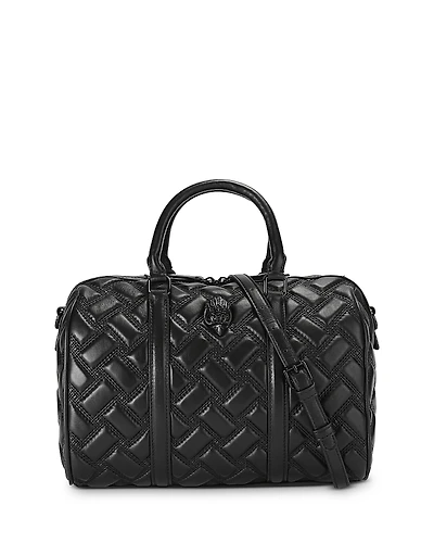 Kurt Geiger London Kensington Boston Drench Quilted Leather Bowling Bag