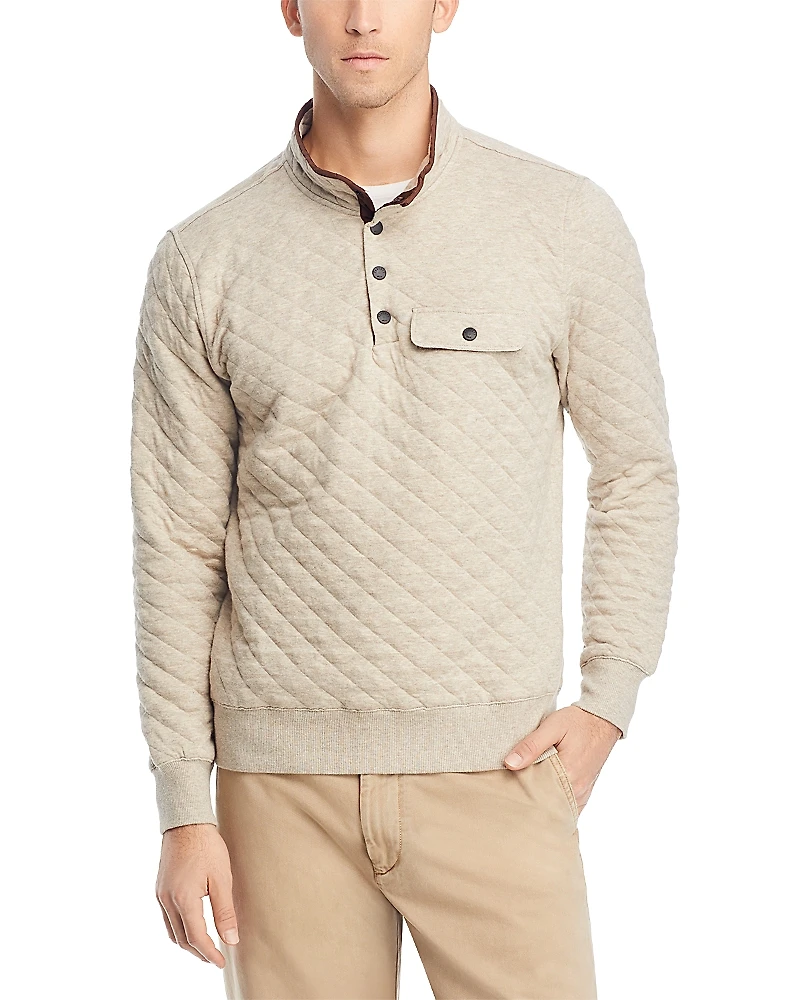 Faherty Epic Quilted Fleece Pullover