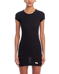 Short Sleeve Crewneck Dress