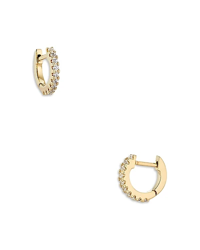 Nadri Pave Huggie Hoop Earrings