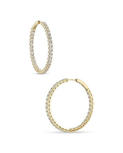 Nadri Inside Out Hoop Earrings