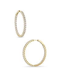 Nadri Inside Out Hoop Earrings