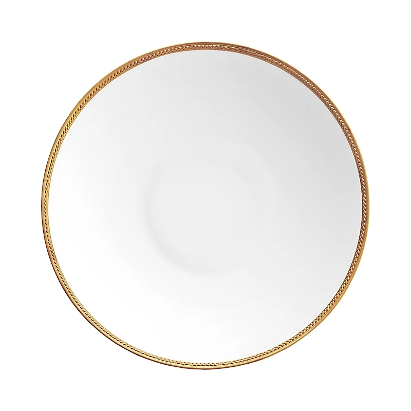 L'Objet Soie Tresse Gold Serving Bowl, Large