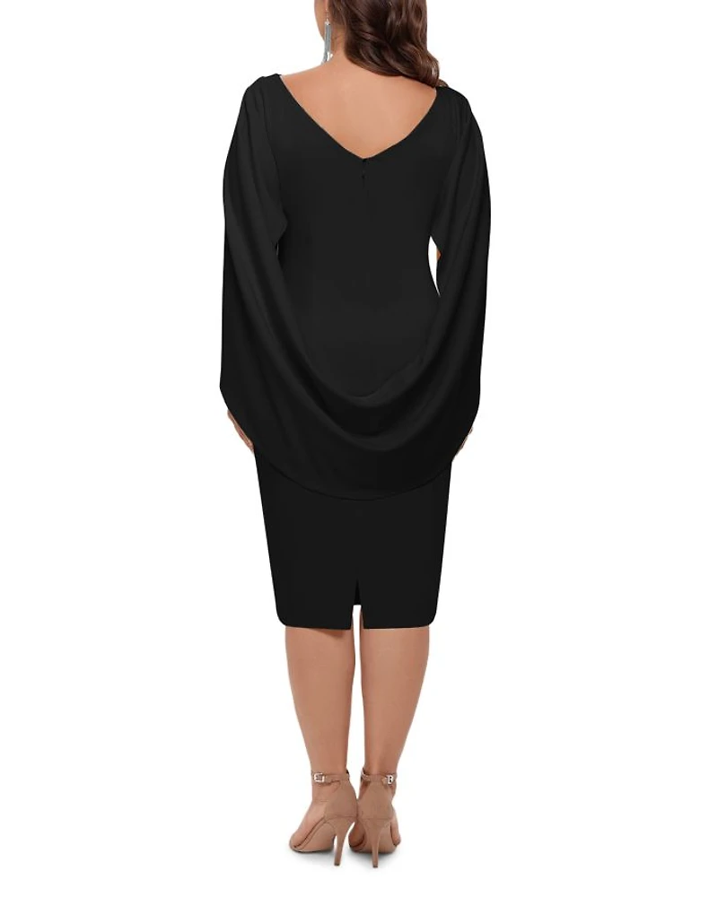 Drape Back Cocktail Dress