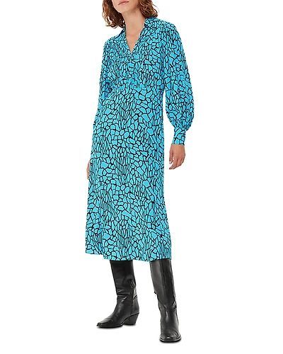 Whistles Terazzo Print Midi Dress
