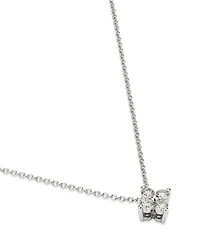 Diamond Flower Pendant Necklace in 14K Gold