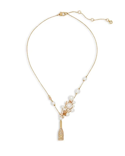 Cheers to That Statement Pendant Necklace, 15"