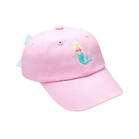 Bits & Bows Girls' Mermaid Bow Baseball Hat - Little Kid