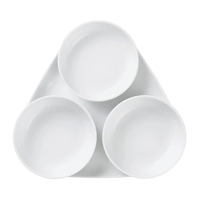 Royal Copenhagen White Fluted 4 Piece Serving Set