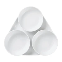 Royal Copenhagen White Fluted 4 Piece Serving Set
