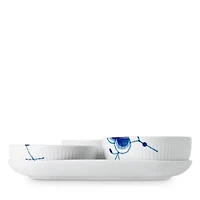 Blue Fluted Mega 4 Piece Serving Set