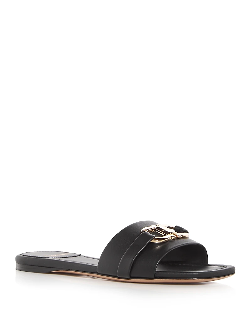 Ferragamo Women's Leah Gancini Slide Sandals