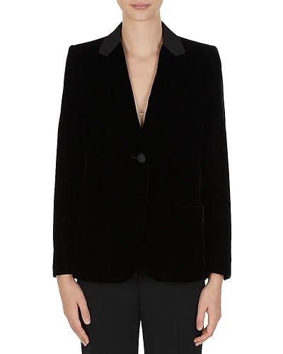 Emporio Armani Velvet Single Button Blazer