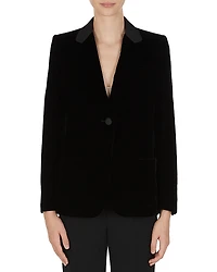 Emporio Armani Velvet Single Button Blazer