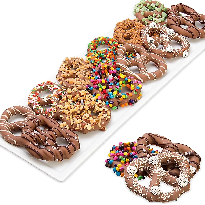 Chocolate Covered Company Premium Belgian Chocolate Covered Ultimate Pretzels, 12 Piece