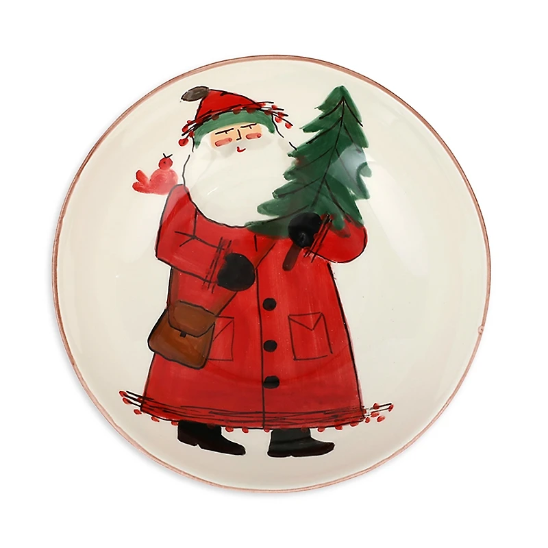 Vietri Old St. Nick Medium Serving Bowl